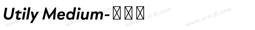Utily Medium字体转换